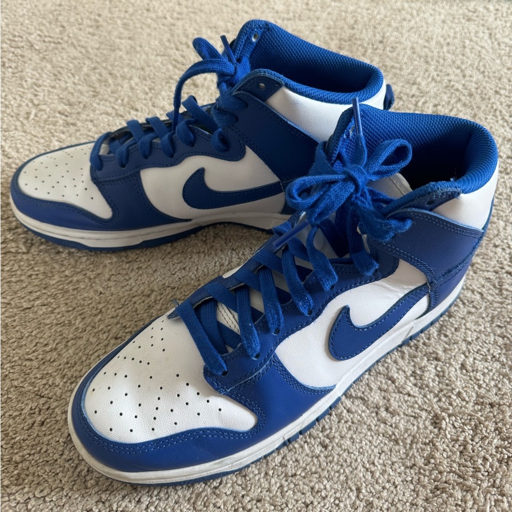 Nike dunk Royal Blue High Tops